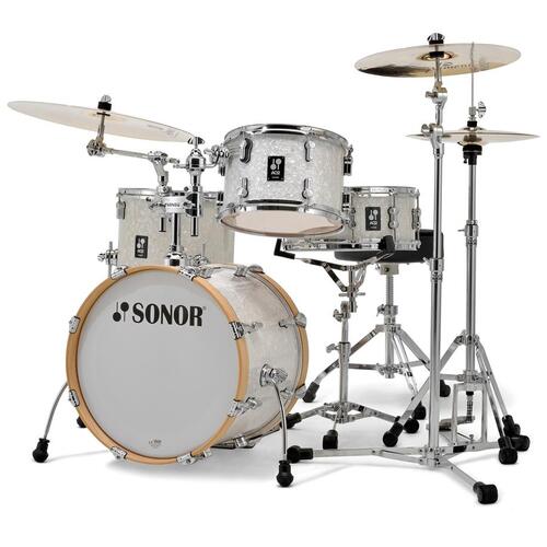 SONOR AQ2 BOP SET 4-PIECE 18" Jazz shells in White Pearl
